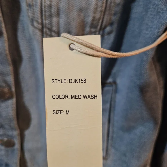 Medium Wash Denim Jacket - Picture 5 of 6